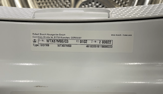 Bosch WTX87M00/03 — Сушильна машина 8 кг (Serie 8) 3 Bosch WTX87M00/03 — Сушильна машина 8 кг (Serie 8) — изображение 3