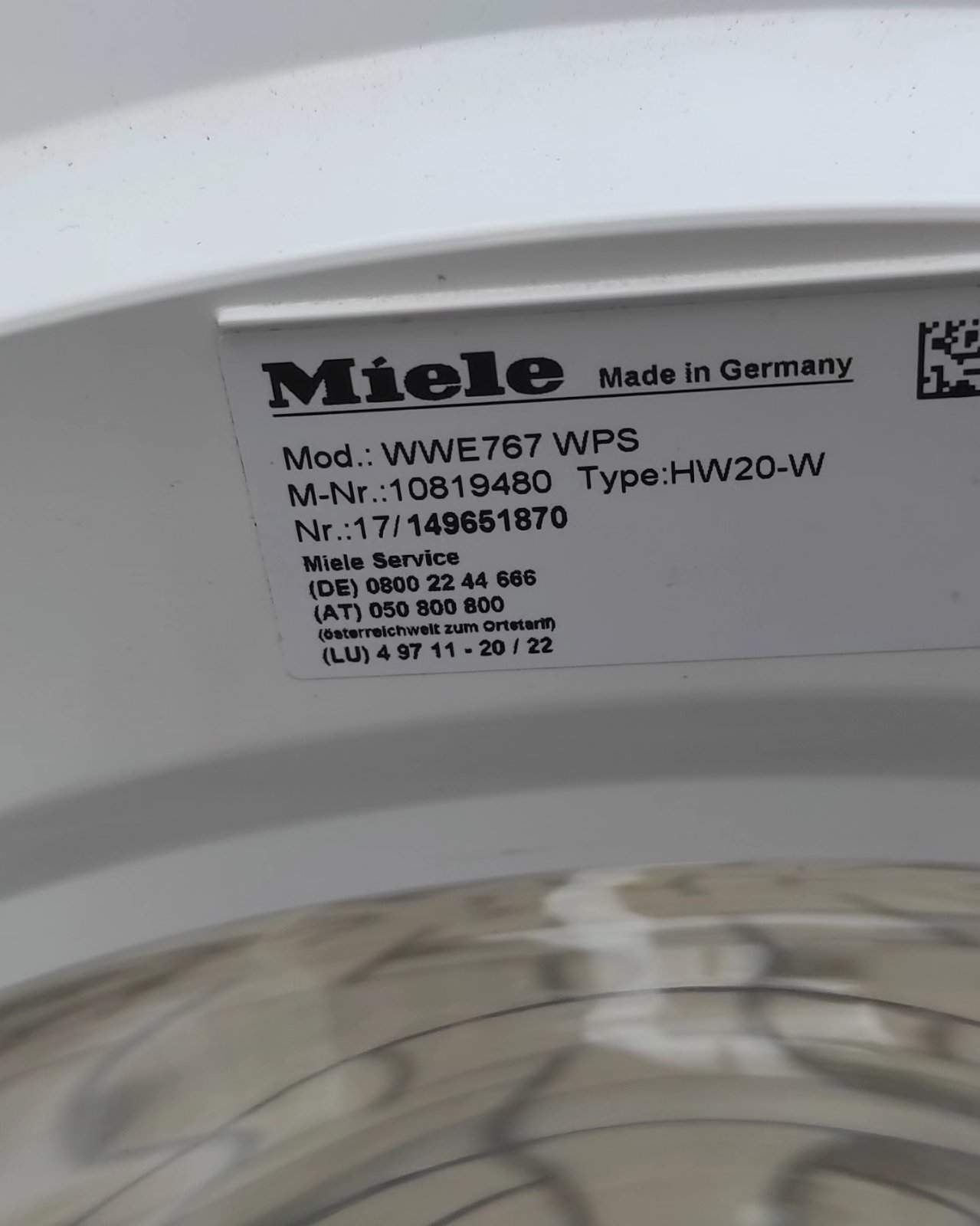 Пральна машина Miele WWE 767 WPS 2 Пральна машина Miele WWE 767 WPS — изображение 2