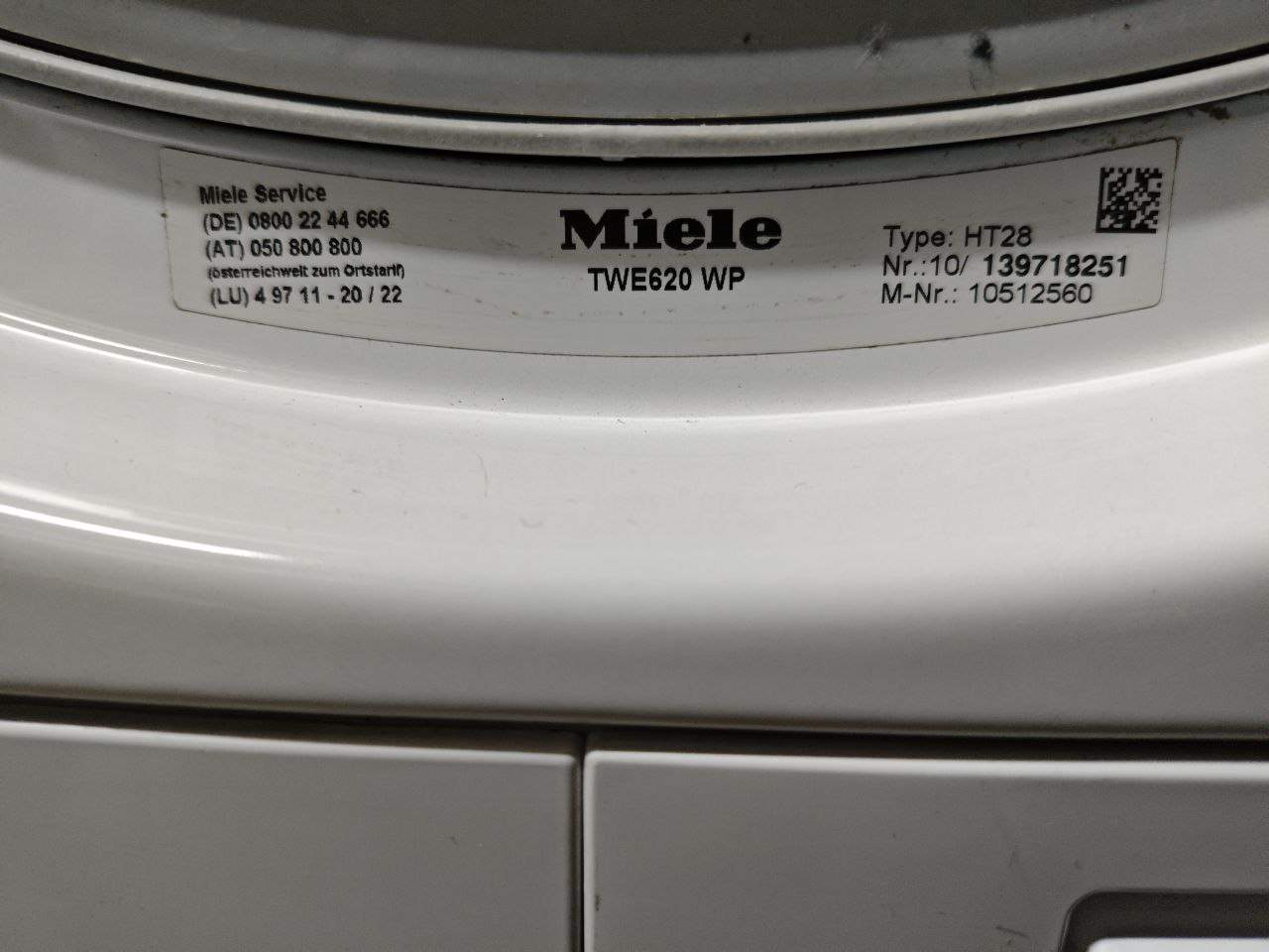 Сушильна машина Miele TWE620 WP 3 Сушильна машина Miele TWE620 WP — изображение 3
